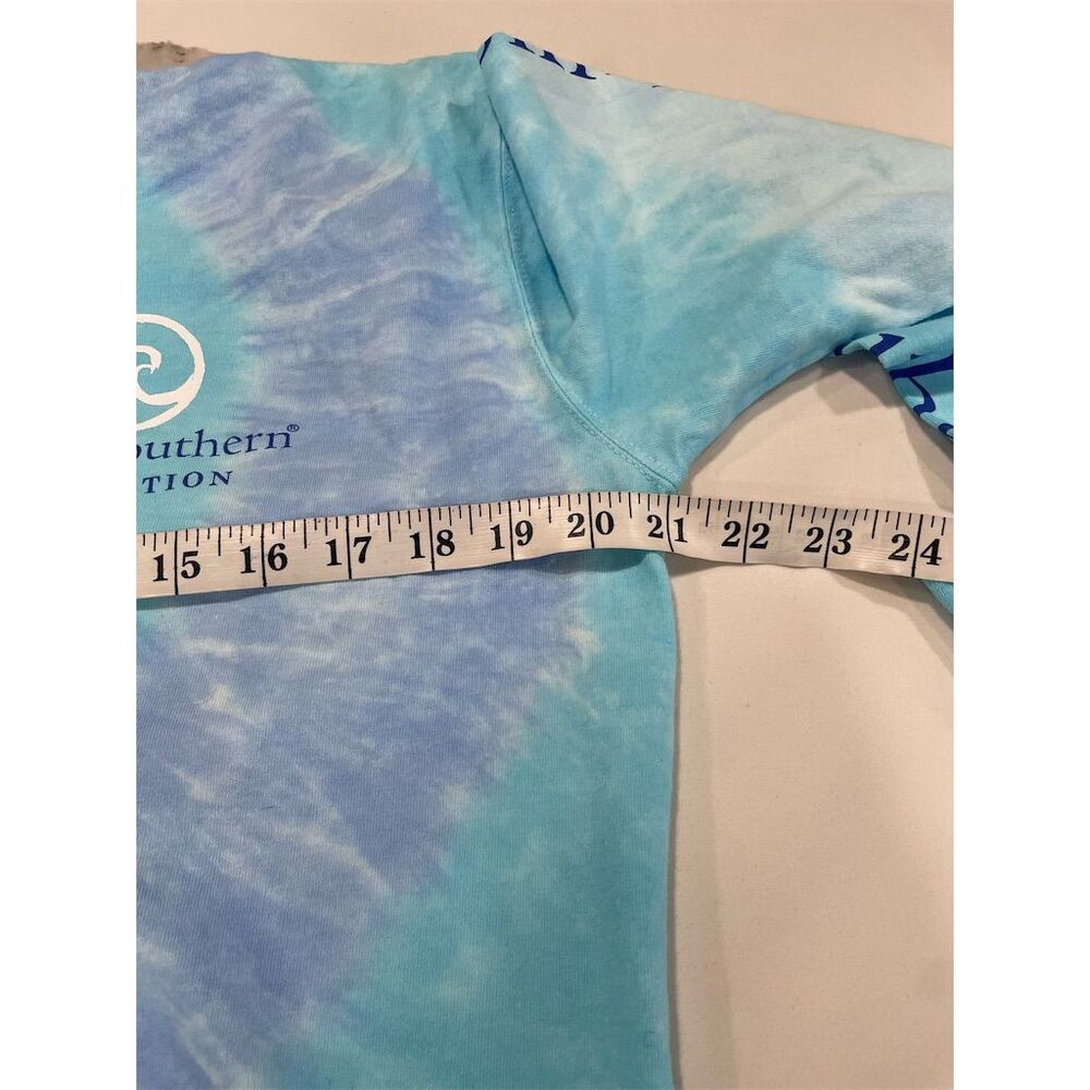 Simply Southern Women's Tie-Dye Hoodie Blue Medium Long Sleeve Casual - Picture 6 of 7